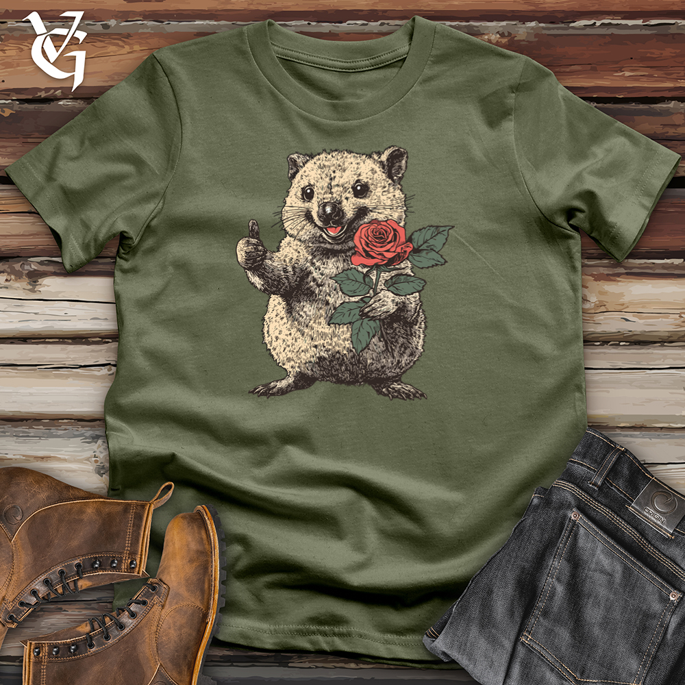 Viking Goods Quokka Valentine Softstyle Tee Military Green / L