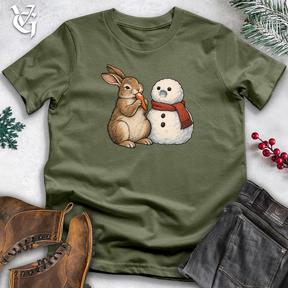 Viking Goods Rabbit Snowman Nose Softstyle Tee Military Green / L
