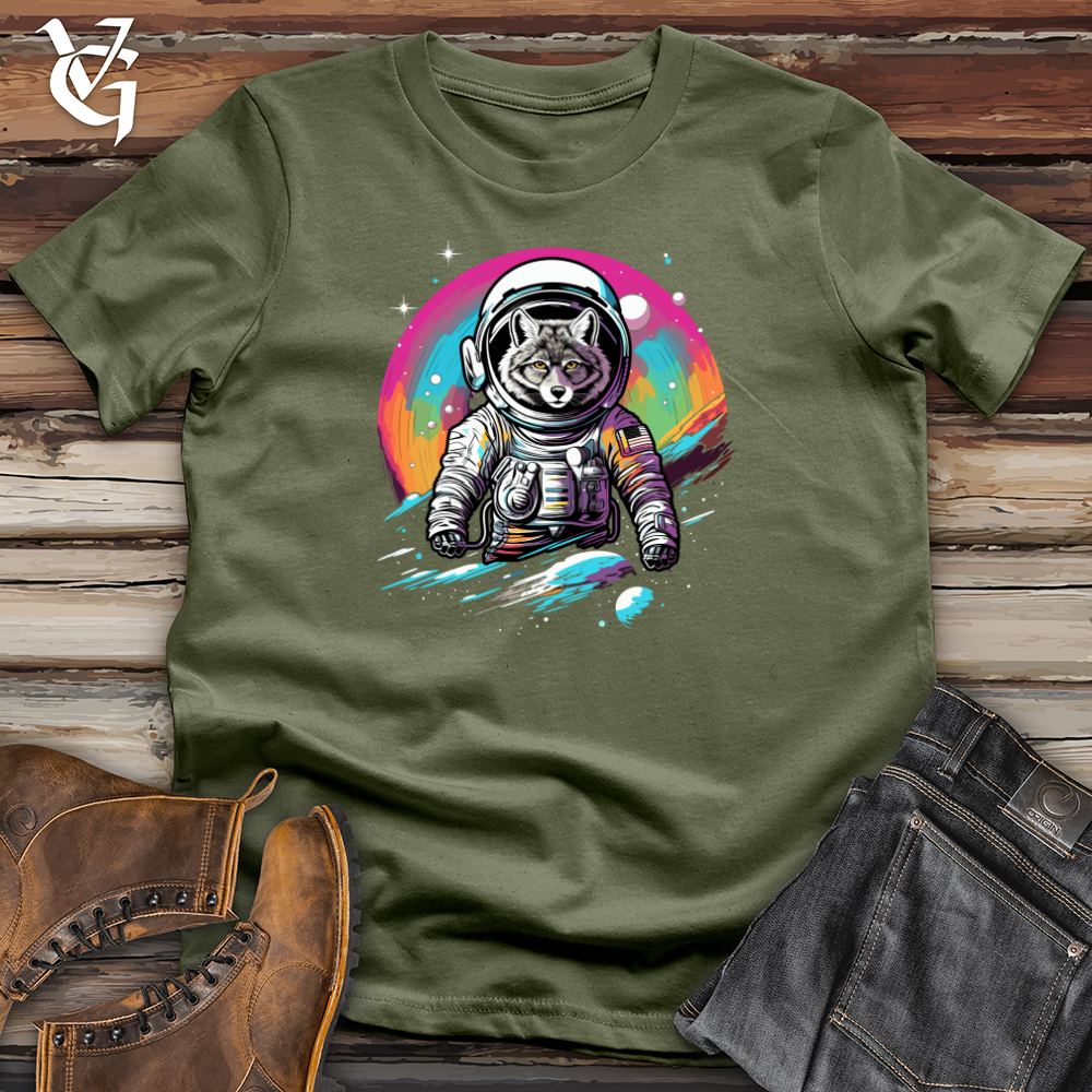 Viking Goods Raccoon Astronaut Adventure Softstyle Tee Military Green / L