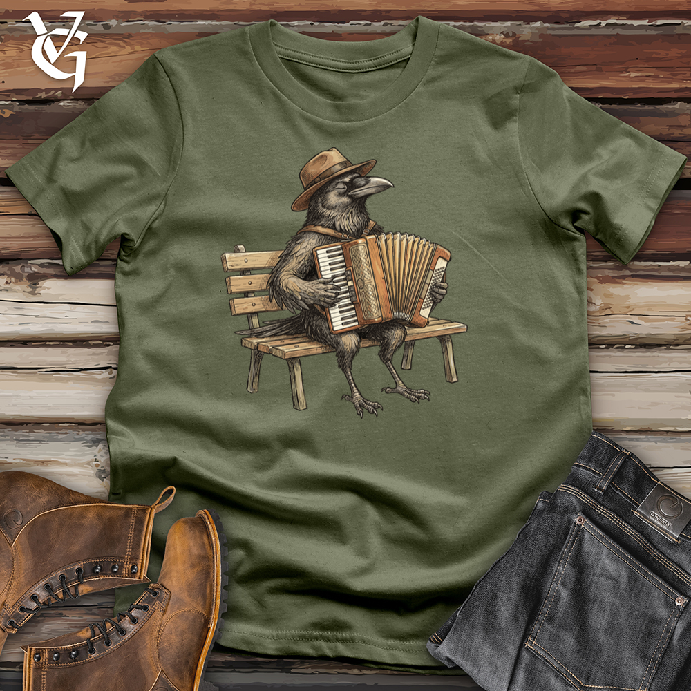 Viking Goods Raven Accordion Park Tee Military Green / L