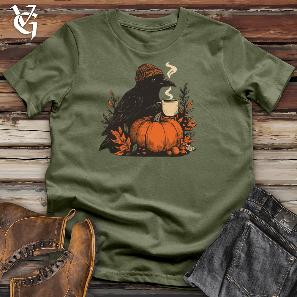 Viking Goods Raven Autumn Harvest Softstyle Tee Military Green / L
