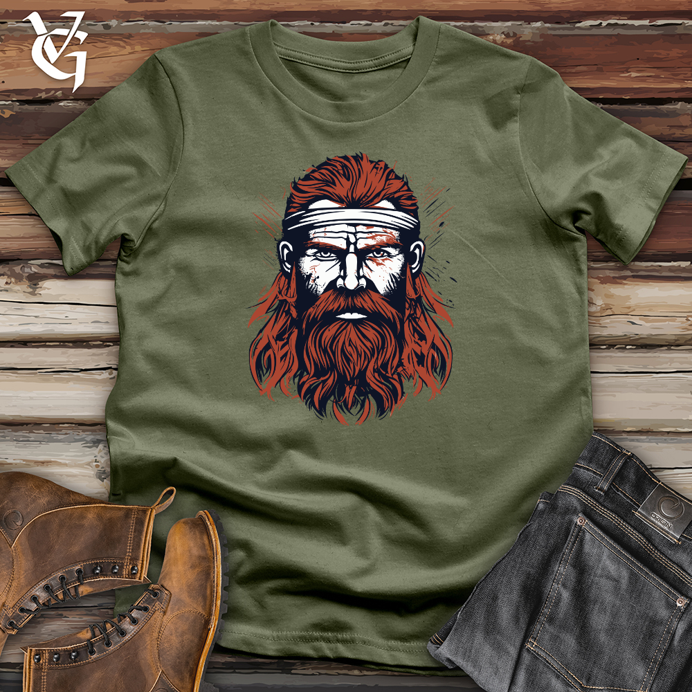 Viking Goods Red Viking Warrior Softstyle Tee Military Green / L