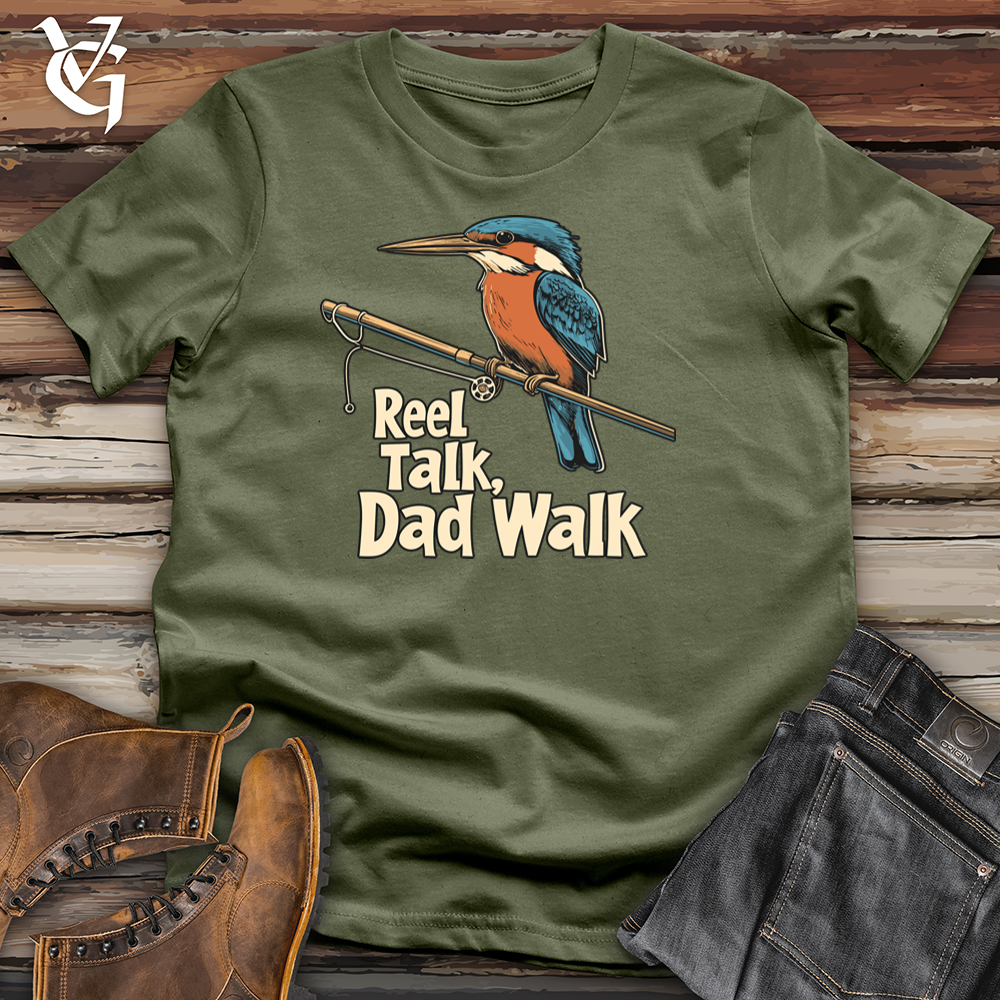 Viking Goods Reel Talk Dad Walk Softstyle Tee Military Green / L
