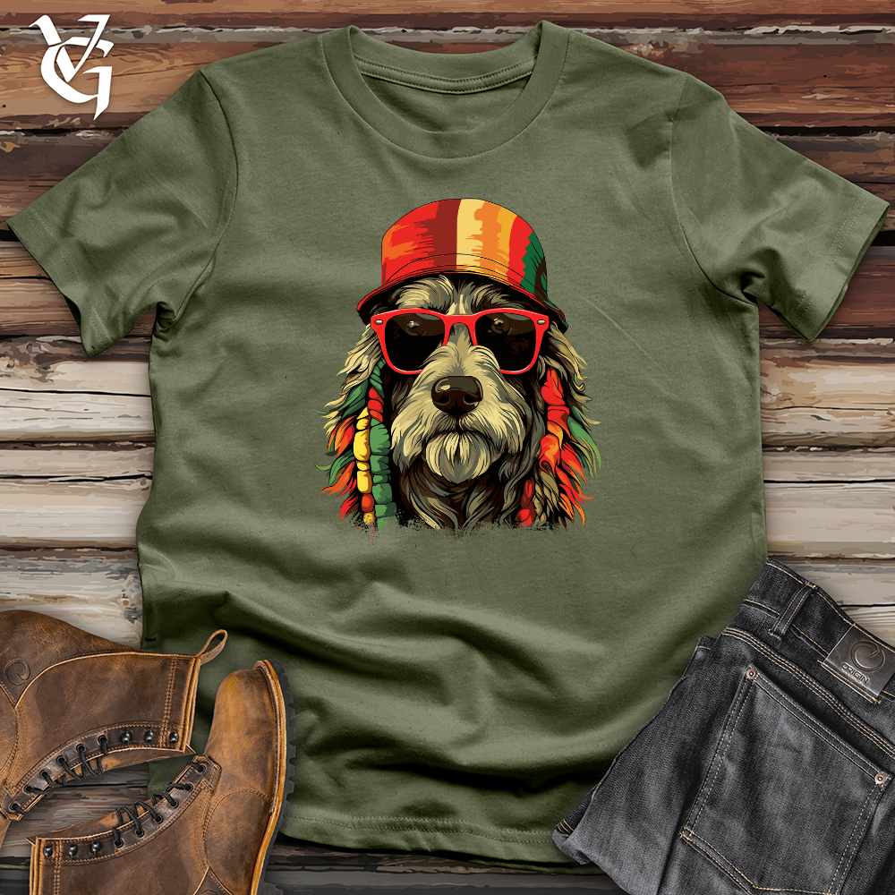 Viking Goods Reggae Pooch Vibes Softstyle Tee Military Green / L