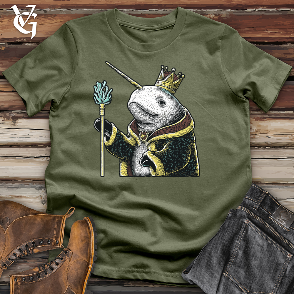 Viking Goods Royal Narwal Softstyle Tee Military Green / L