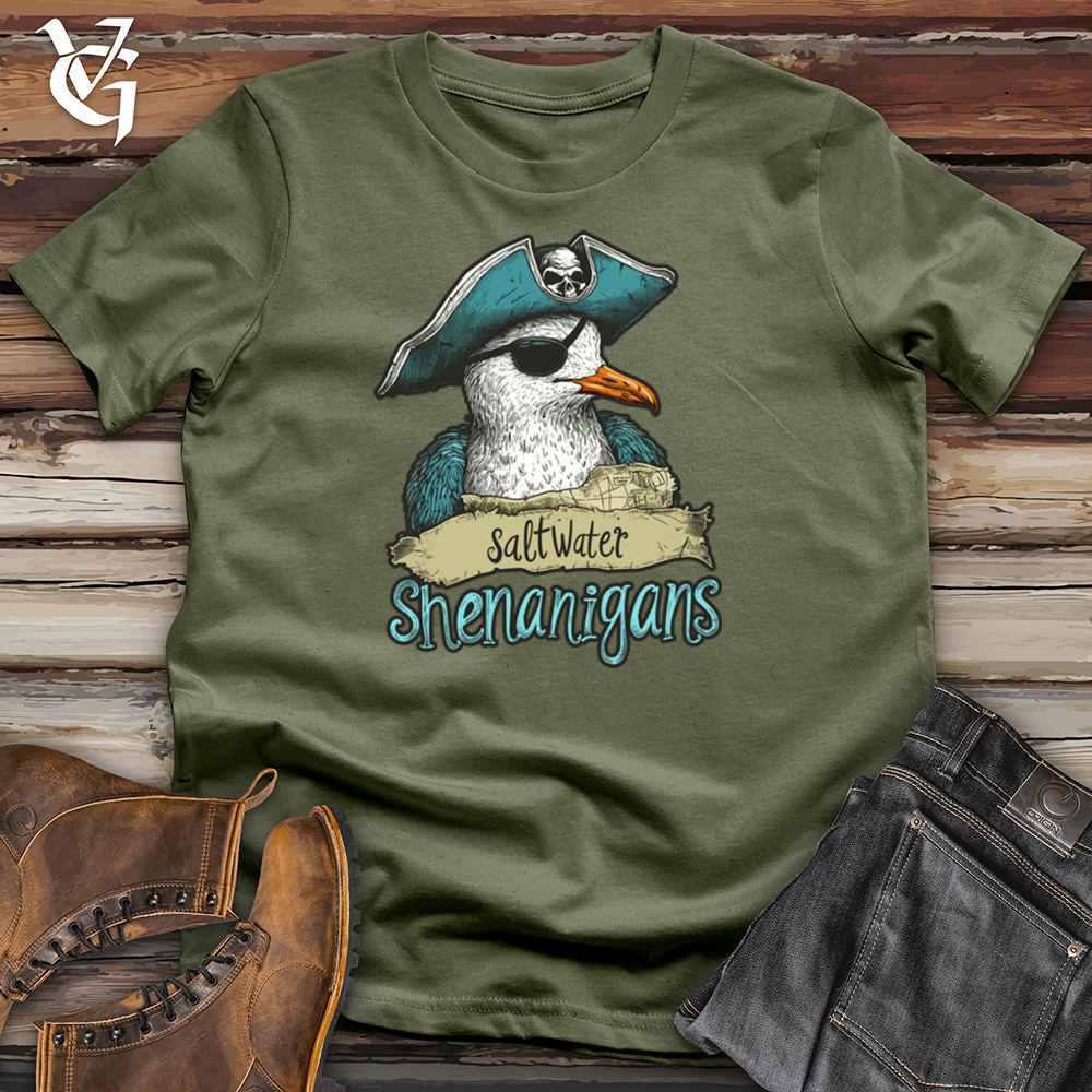 Viking Goods Saltwater Shenanigans Softstyle Tee Military Green / L