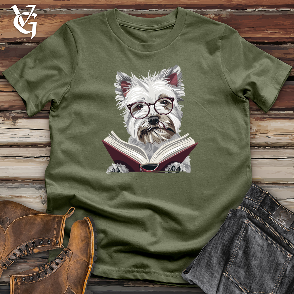 Viking Goods Scholarly Terrier Tales Softstyle Tee Military Green / L