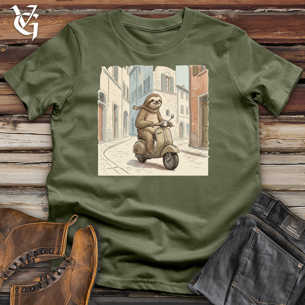 Viking Goods Scooter Sloth Tee Military Green / L