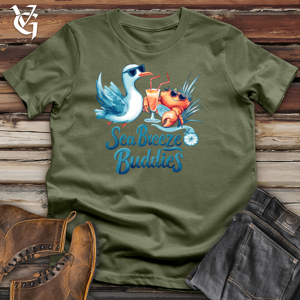 Viking Goods Sea Breeze Buddies Softstyle Tee Military Green / L