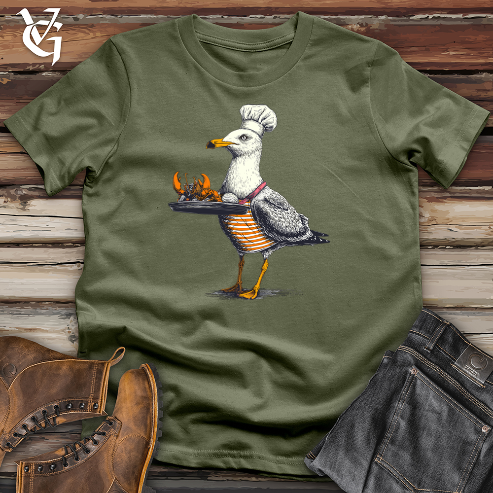 Viking Goods Sea Gull Chef Softstyle Tee Military Green / L