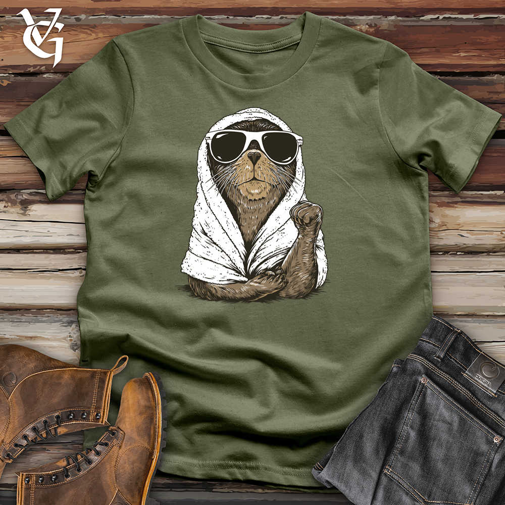 Viking Goods Sea Lion Spa Day Softstyle Tee Military Green / L