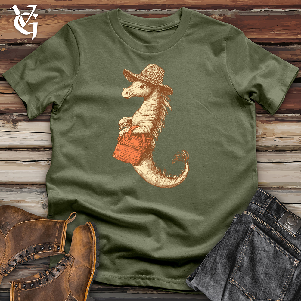 Viking Goods Seahorse Beach Girl Softstyle Tee Military Green / L