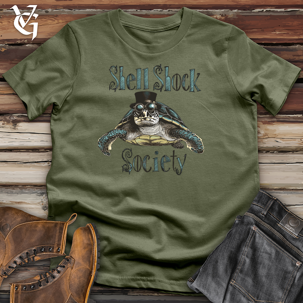 Viking Goods Shell Shock Society Softstyle Tee Military Green / L