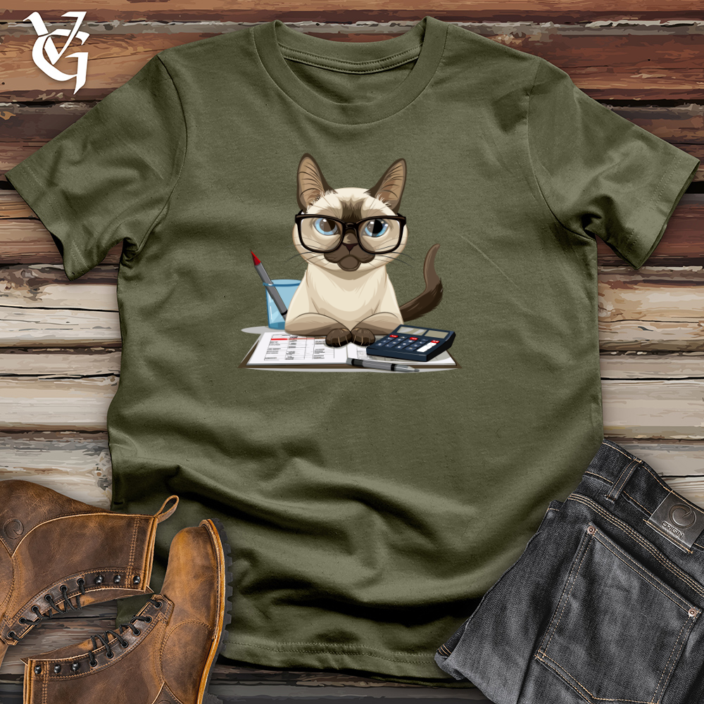 Viking Goods Siamese Auditor Chic Cotton Tee Military Green / L
