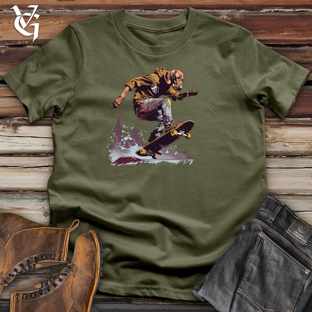 Viking Goods Skateboarding Vizsla Thrill Cotton Tee Military Green / L