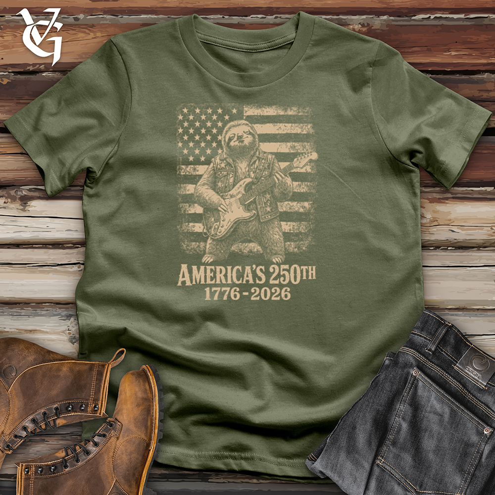 Viking Goods Sloth American Guitar Softstyle Tee Military Green / L