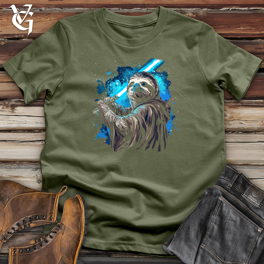Viking Goods Sloth Warrior Softstyle Tee Military Green / L