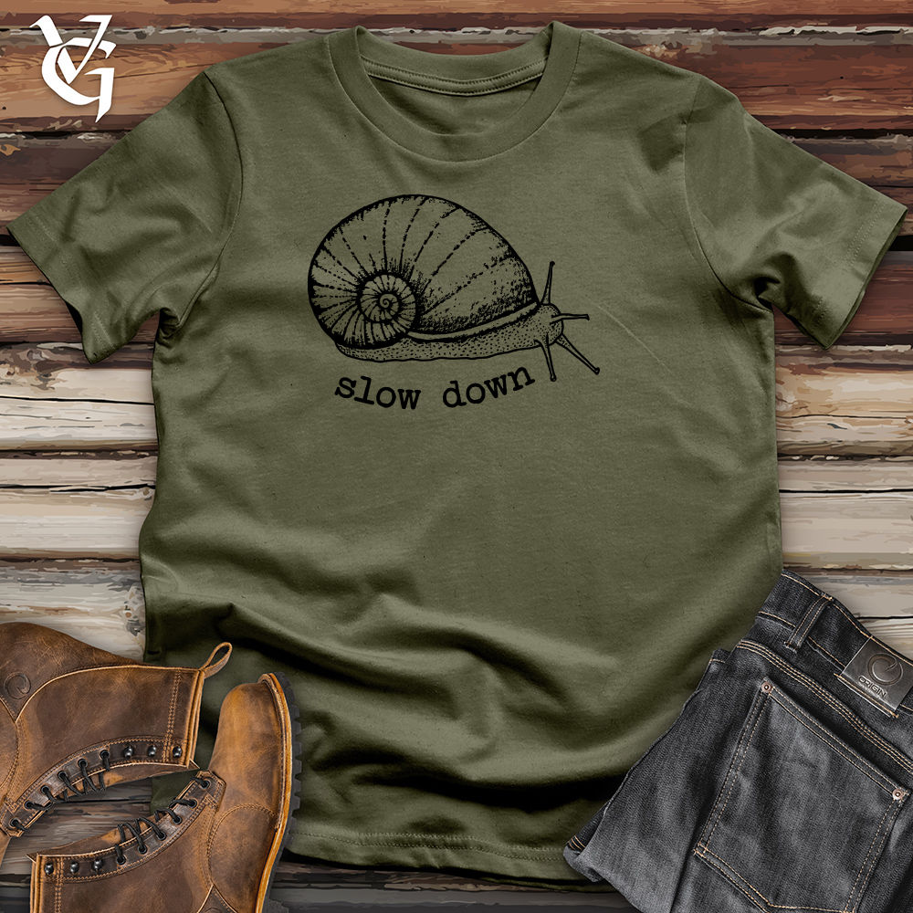 Viking Goods Snail Cotton Tee Military Green / L