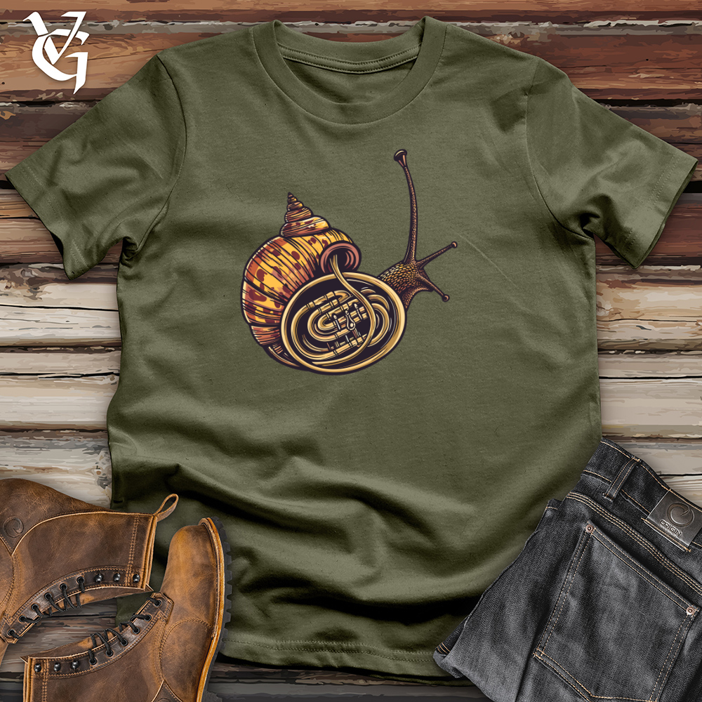 Viking Goods Snail French Horn Cotton Tee Ash / L