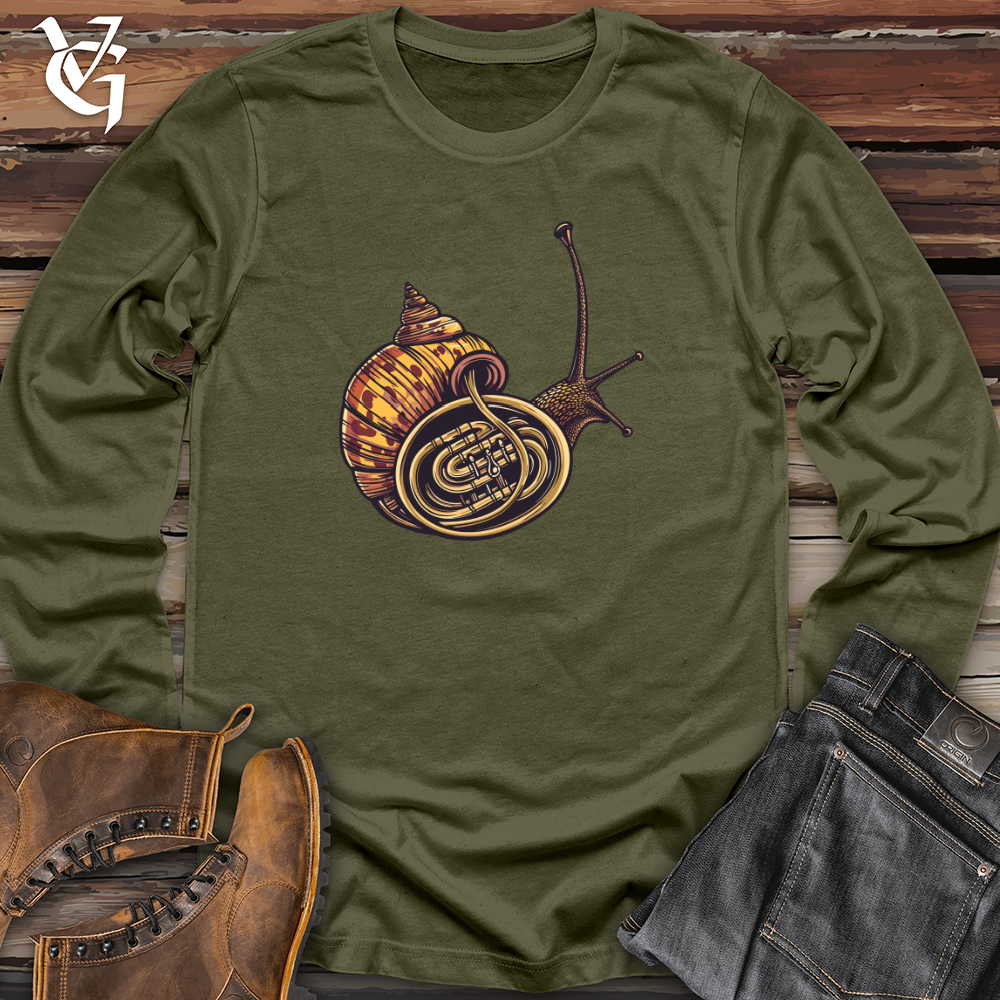 Viking Goods Snail French Horn Long Sleeve Military Green / L