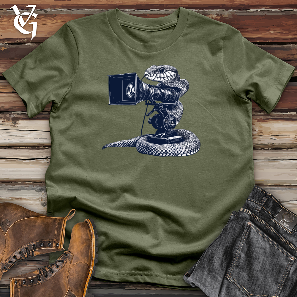 Viking Goods Snake Cinematic Shoot Softstyle Tee Military Green / L