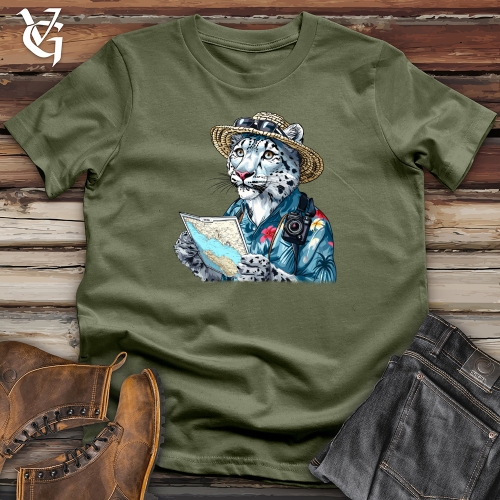 Viking Goods Snow Leopard Explorer Softstyle Tee Military Green / L