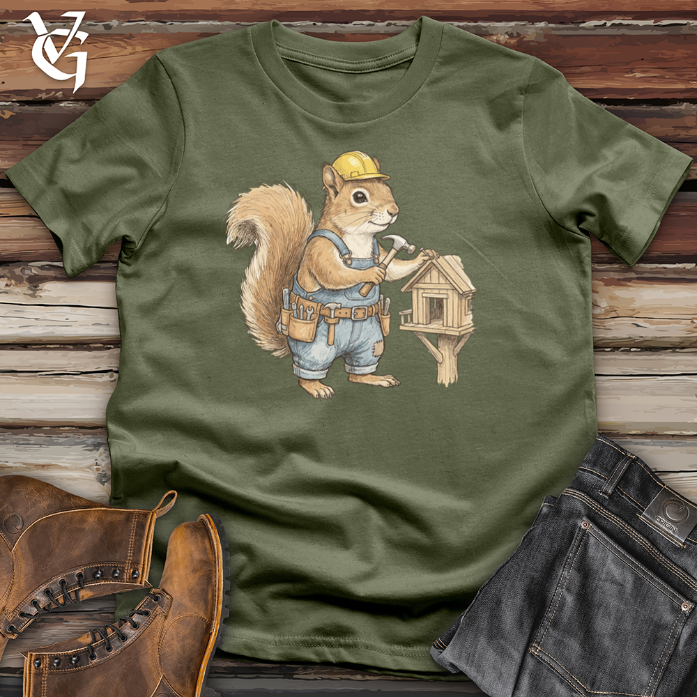 Viking Goods Squirrel Builder Tee Military Green / L