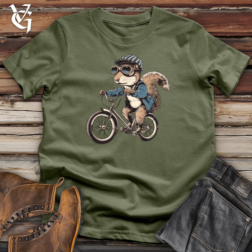 Viking Goods Squirrel Cyclist Voyage Softstyle Tee Military Green / L