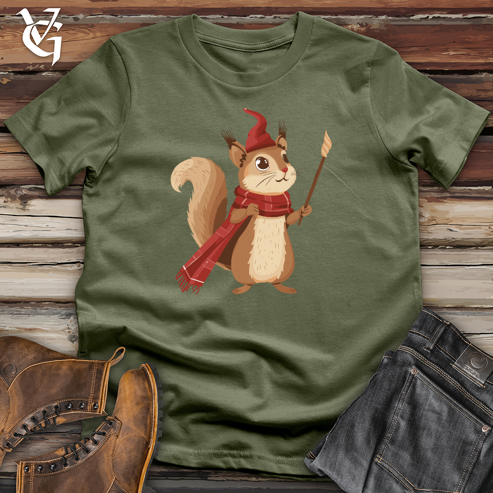 Viking Goods Squirrel Magician Charm Softstyle Tee Military Green / L