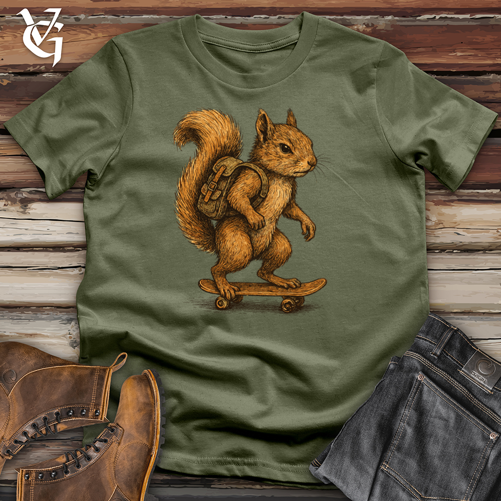 Viking Goods Squirrel Tee Military Green / L
