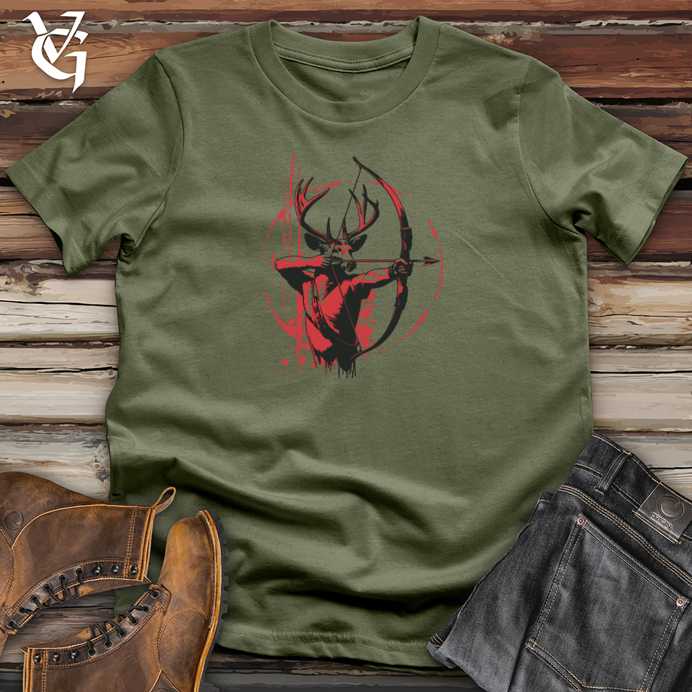 Viking Goods Stag Archer Silhouette Softstyle Tee Military Green / L