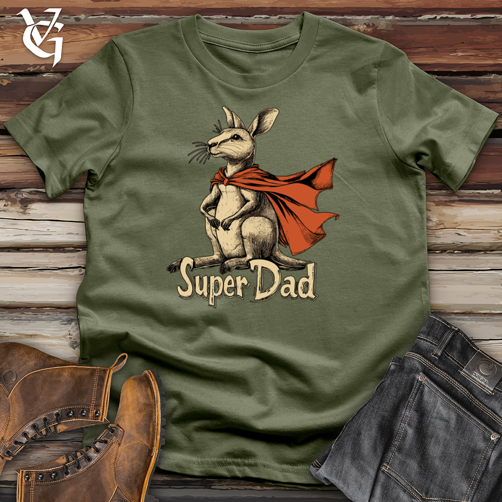 Viking Goods Super Dad Kangaroo Softstyle Tee Military Green / L