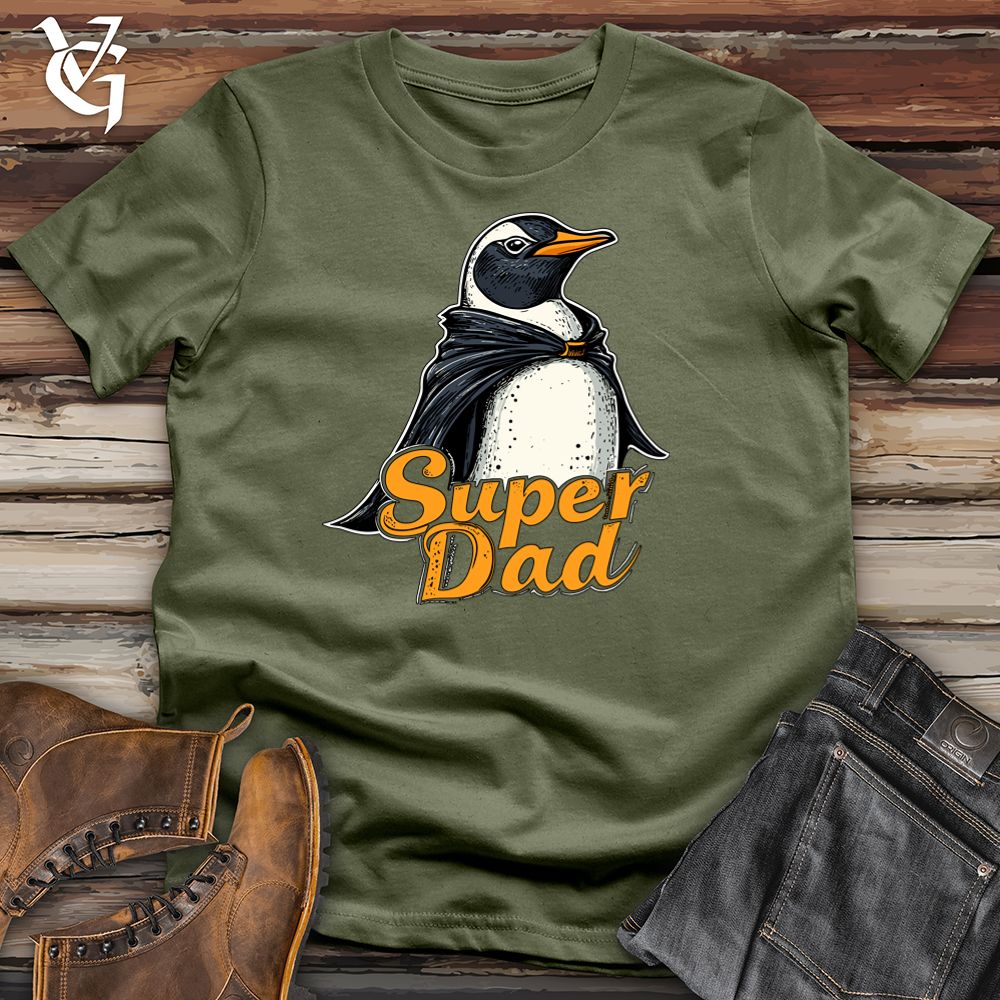 Viking Goods Super Dad Penguin Softstyle Tee Military Green / L