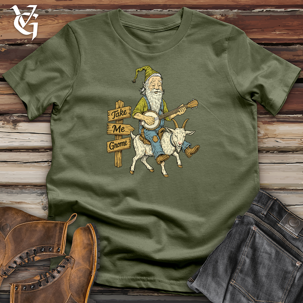 Viking Goods Take Me Gnome Goat Softstyle Tee Military Green / L