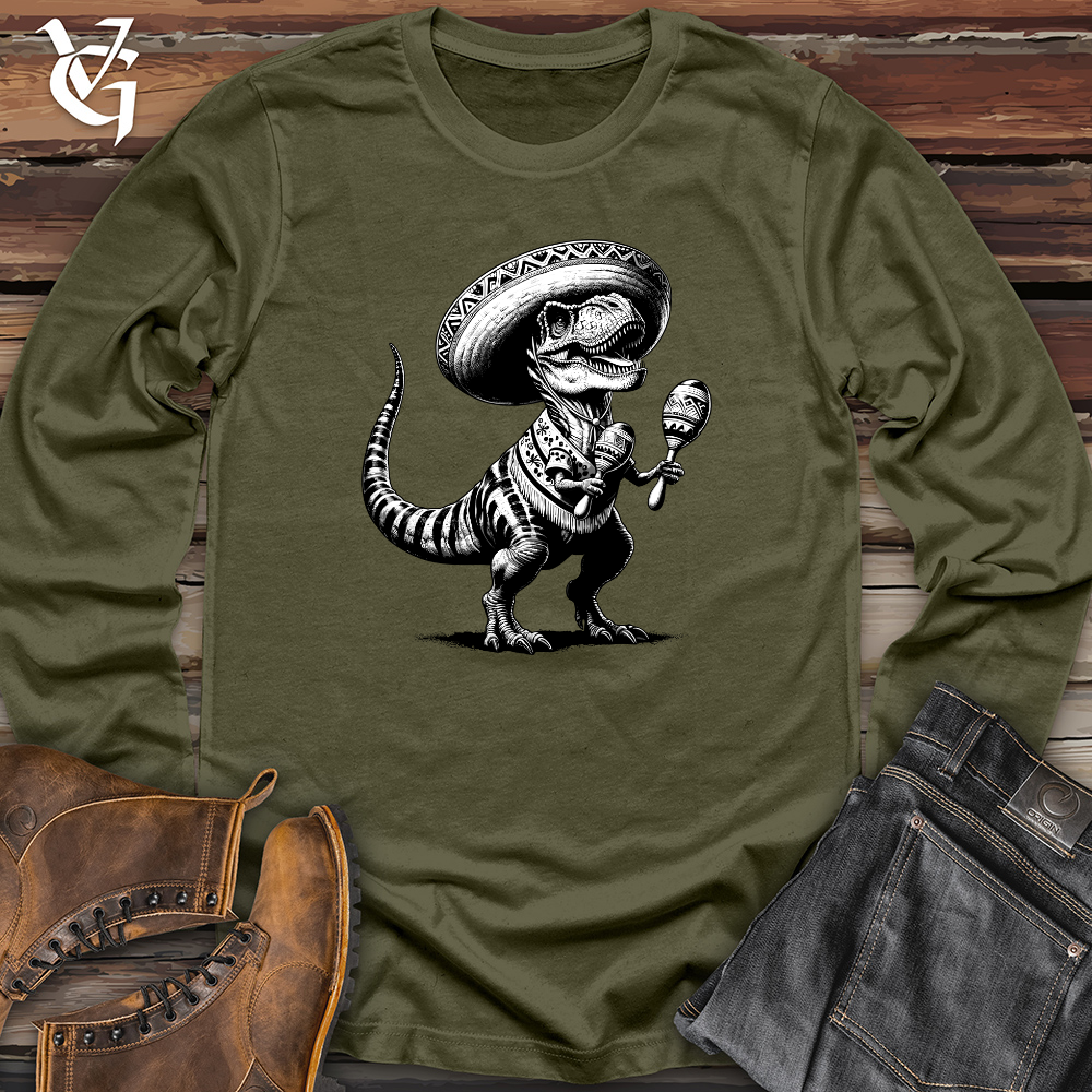 Viking Goods Tex Mex Rex Long Sleeve Military Green / L