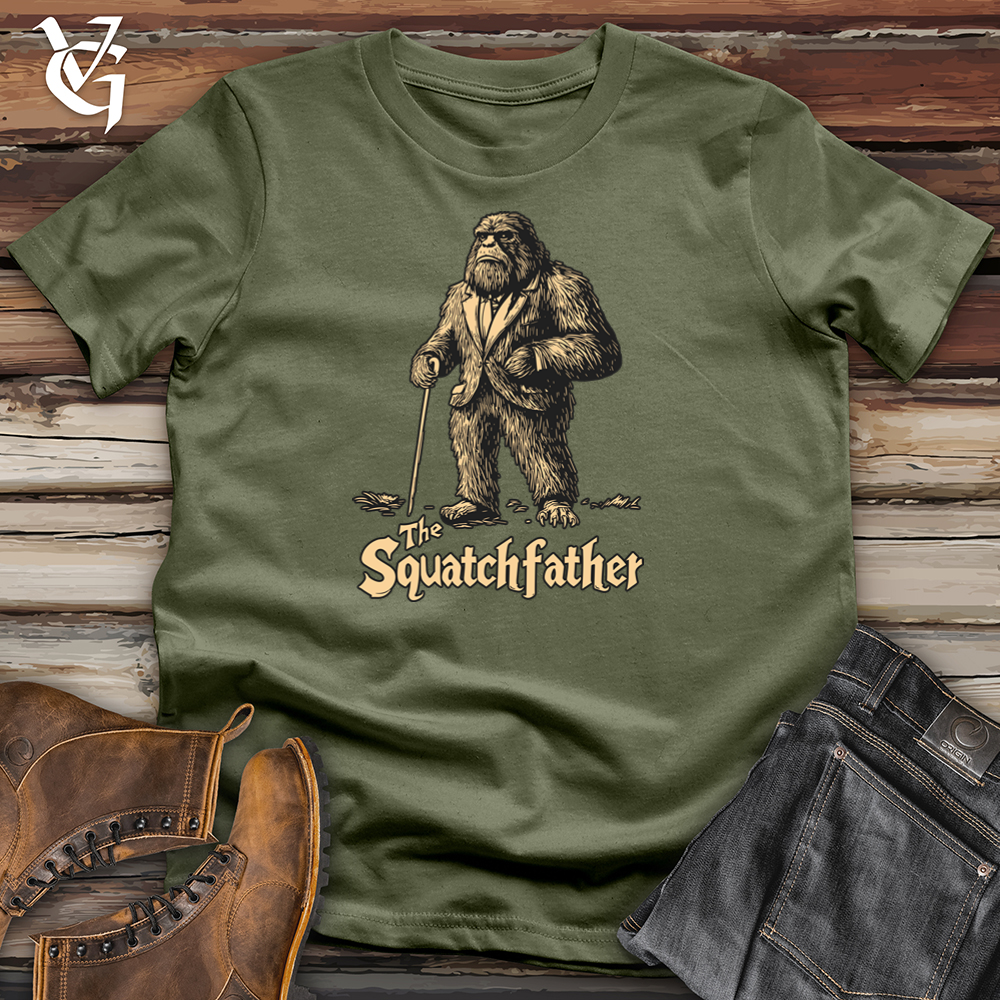 Viking Goods The Squatchfather Softstyle Tee Military Green / L