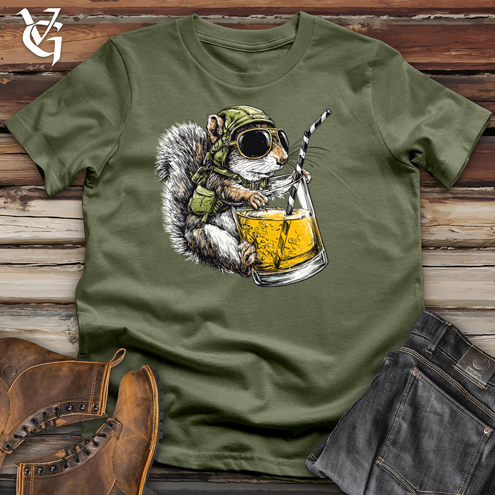 Viking Goods Thirsty Squirrel Softstyle Tee Military Green / L