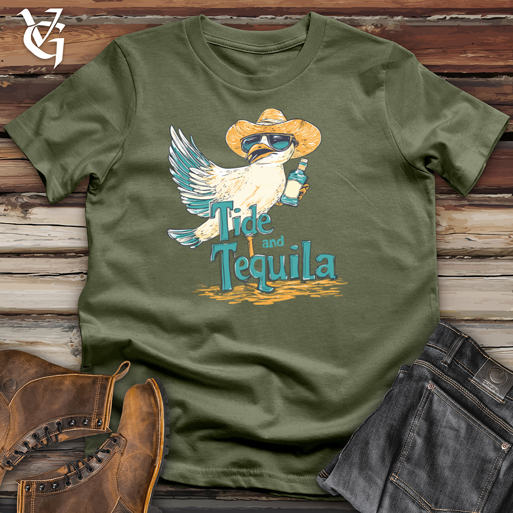 Viking Goods Tide and Tequila Softstyle Tee Military Green / L