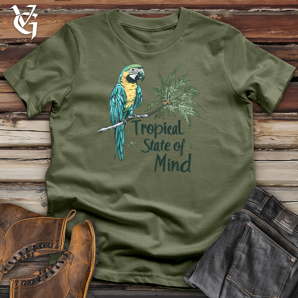 Viking Goods Tropical State of Mind Softstyle Tee Military Green / L