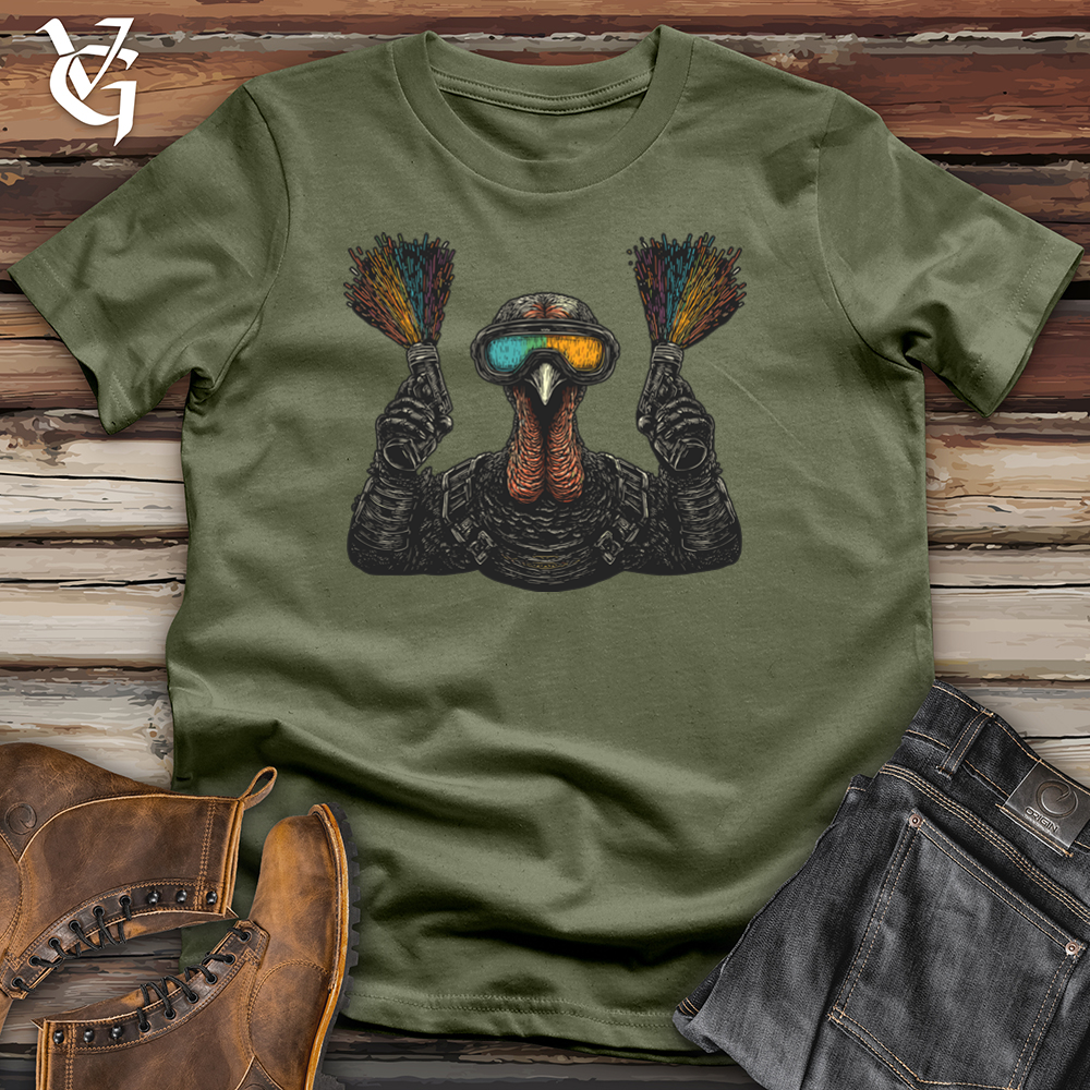 Viking Goods Turkey Confetti Cannons Softstyle Tee Military Green / L