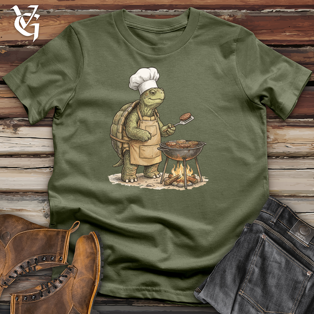Viking Goods Turtle Campfire Grill Tee Military Green / L