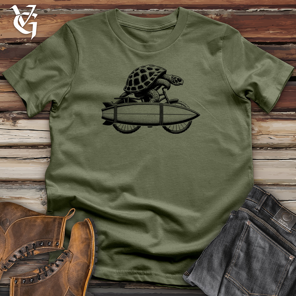 Viking Goods Turtle Surf Club Softstyle Tee Military Green / L