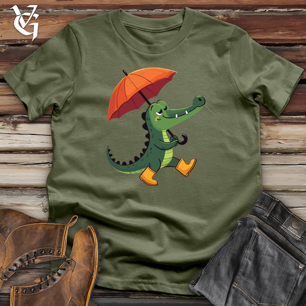 Viking Goods Umbrella Gator Softstyle Tee Military Green / L