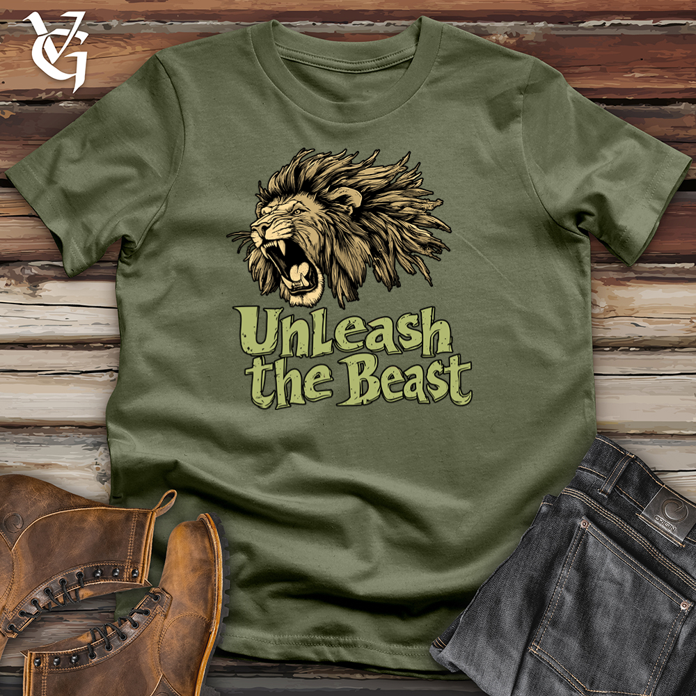 Viking Goods Unleash the Beast Softstyle Tee Military Green / L