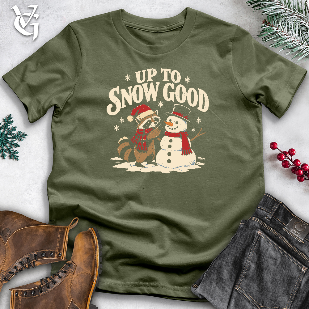 Viking Goods Up To Snow Good Softstyle Tee Military Green / L