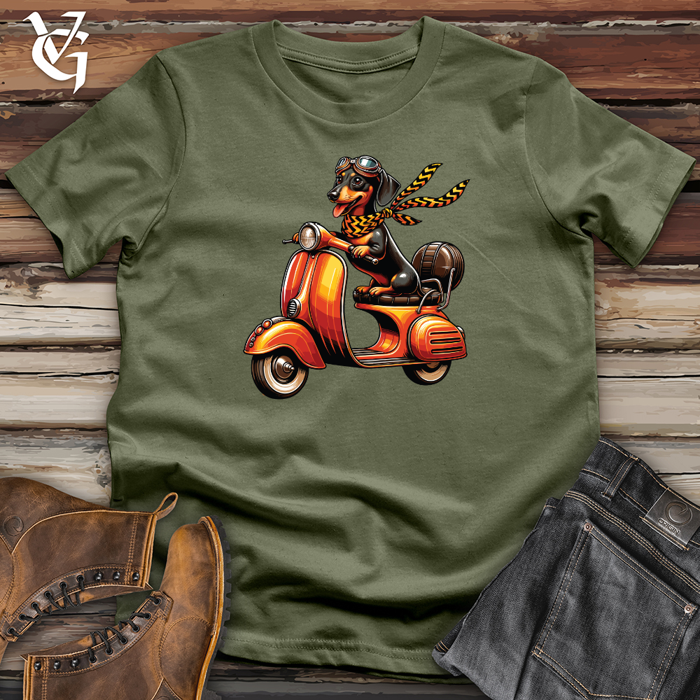 Viking Goods Weiner Dog Scoot Softstyle Tee Military Green / L