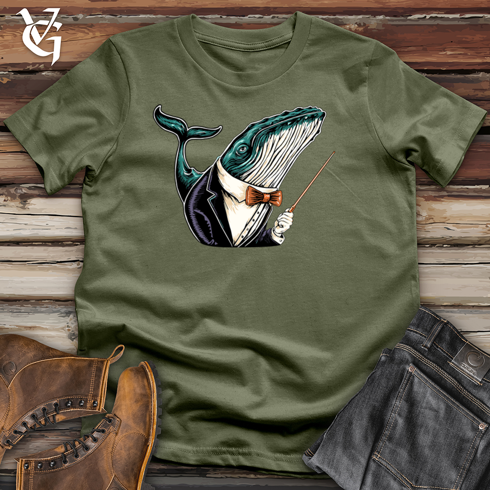 Viking Goods Whale Composer Softstyle Tee Military Green / L