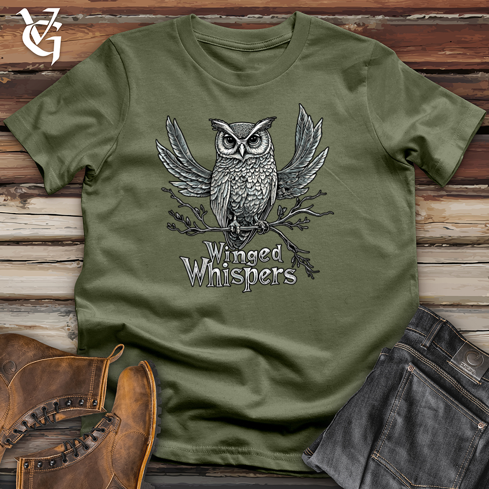 Viking Goods Winged Whispers Softstyle Tee Military Green / L