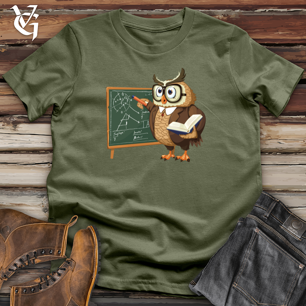 Viking Goods Wise Owl Educator Softstyle Tee Military Green / L