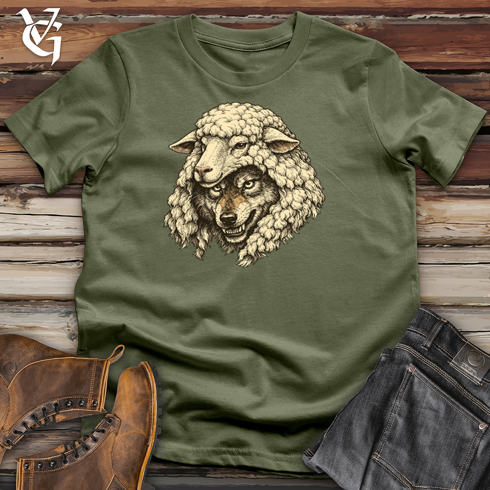 Viking Goods Wolf in Sheep's Clothing Tee Military Green / L